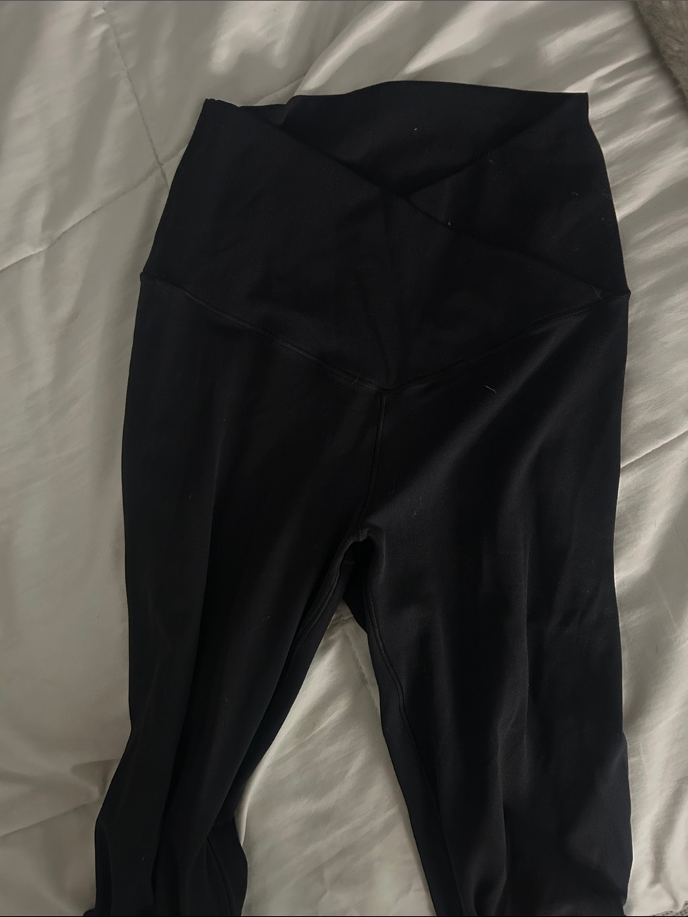 aerie High-Waist Black Flare Leggings